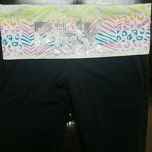 Bedazzled PINK yoga pants